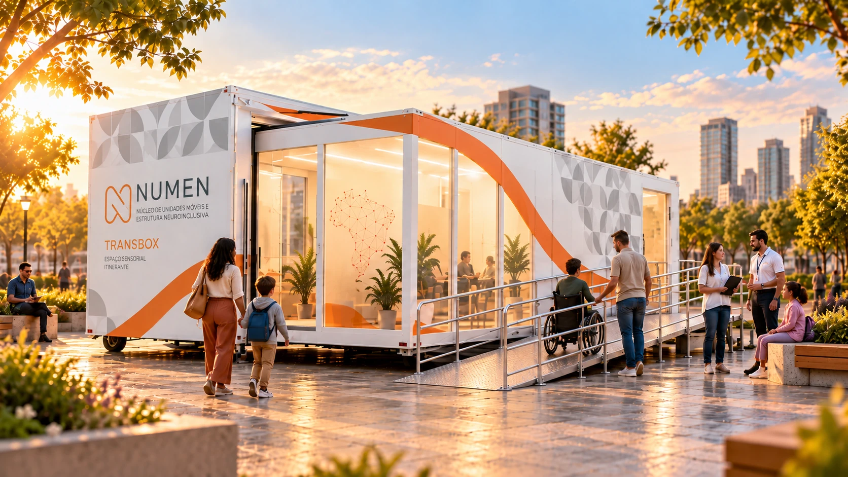 NUMEN Transbox, estrutura modular neuroinclusiva