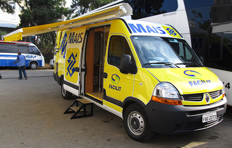 A Eco X transformou o veículo Renault Master para o Banco do Brasil