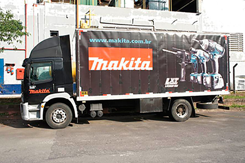 A Eco X realizou a adequação do Caminhão Baú para a Makita
