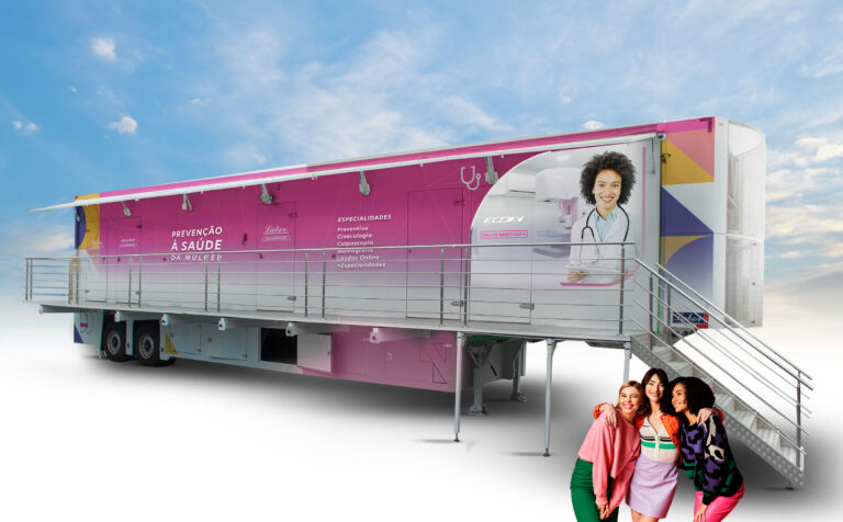 Carreta de Prevenção à Saúde da Mulher em Exposição na Hospitalar 2025