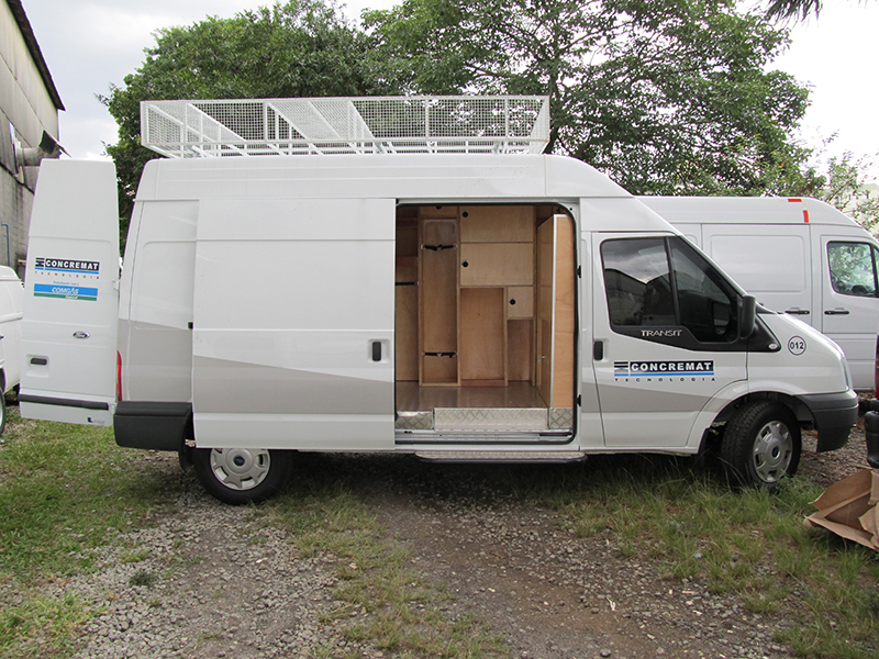 A Eco X transformou a Van Ford Transit para a Concremat