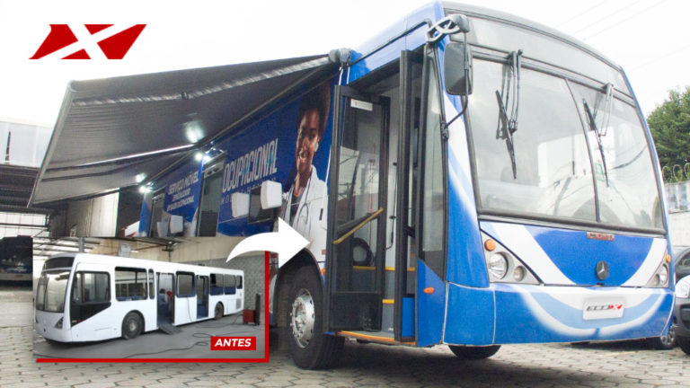 Eco X transforma ônibus antigos em Unidades Móveis de Saúde