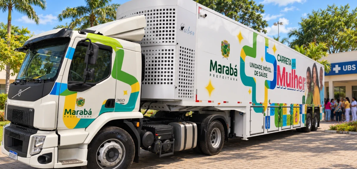 Carreta da Mulher Eco X da Prefeitura de Marabá – unidade móvel de saúde da mulher