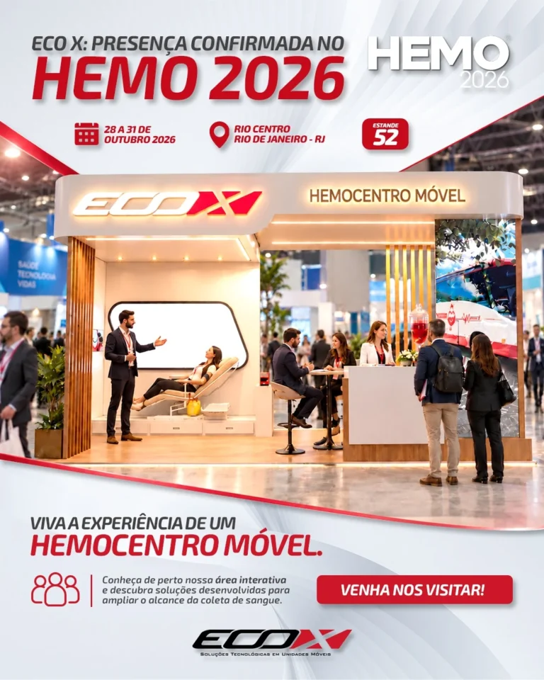 Eco X no HEMO 2026: Hemocentro Móvel no Rio Centro