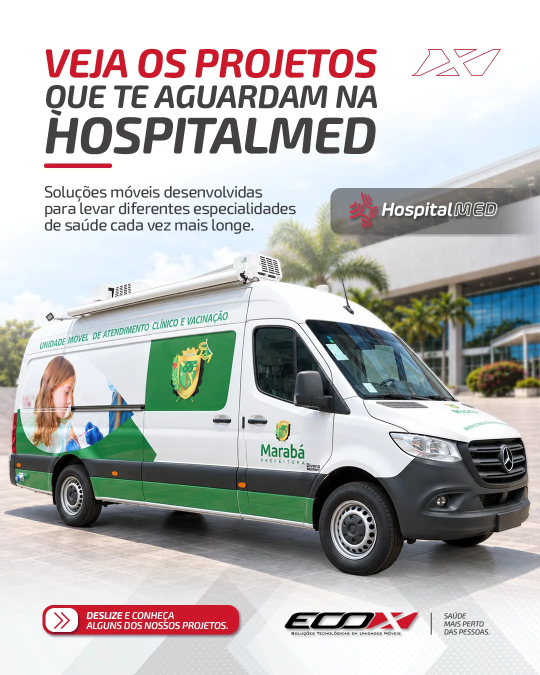 HospitalMed 2026 – Eco X apresenta unidades móveis de saúde em Olinda (PE)